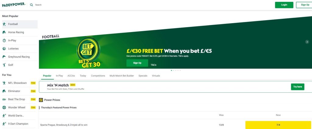 paddy power football betting